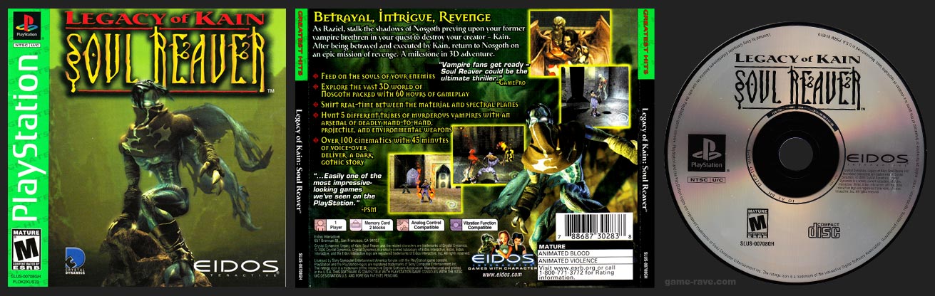 PlayStation Legacy of Kain Soul Reaver