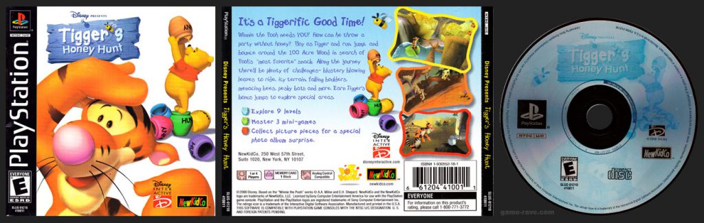 PSX PlayStation Tigger's Honey Hunt Black Label NewKidCo Retail Release