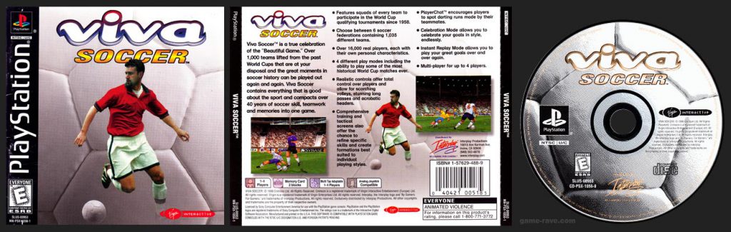 PSX PlayStation Viva Soccer Black Label Retail Release