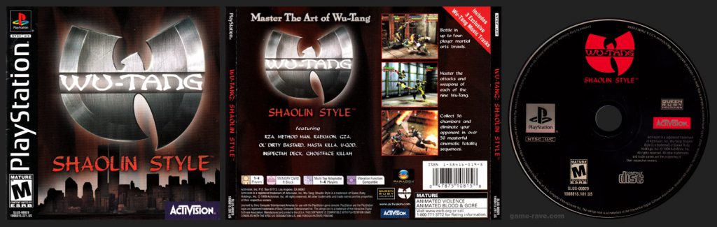 PSX PlayStation Wu-Tang Shaolin Style Black Label Retail Release