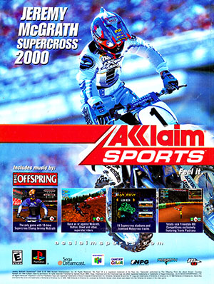 PSX Ad Jeremy McGrath Supercross 2000 1-Page Ad - No Banner