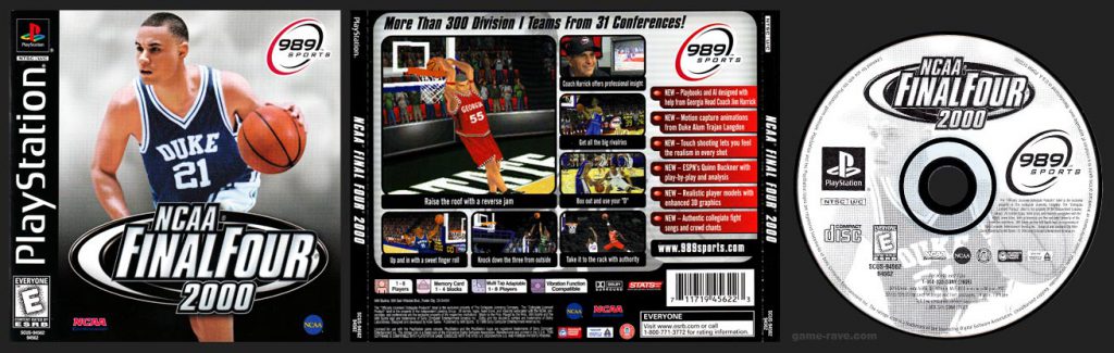 PlayStation NCAA Final Four 2000 Black Label Retail Release