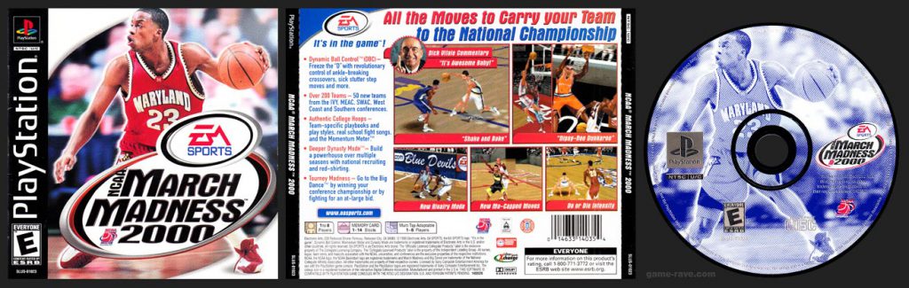 PSX PlayStation March Madness 2000 Black Label Retail Release