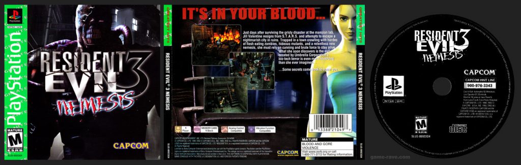 PlayStation Resident Evil 3 Nemesis