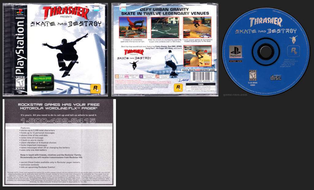 PSX Thrasher Skate and Destroy Pager Launch Release variant
