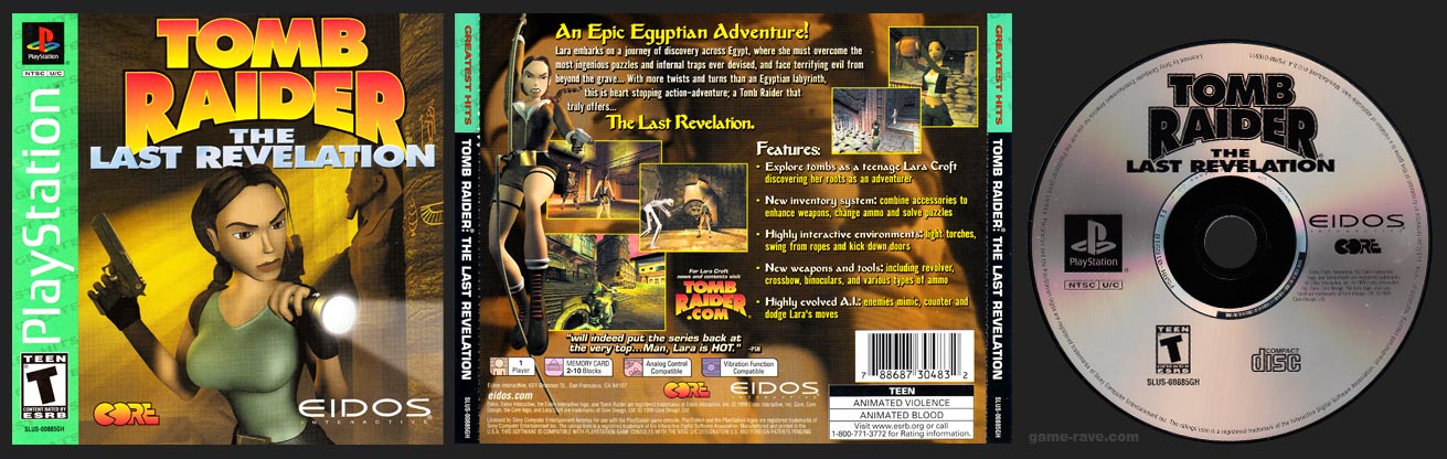 PlayStation Tomb Raider: The Last Revelation