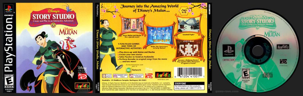PSX PlayStation Disney's Story Studio Mulan Black Label Retail Release