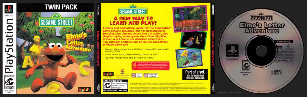 PlayStation Sesame STreet Elmo's Letter Adventure