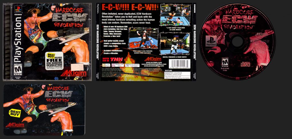 PlayStation ECW HArdcore Revolution Phone Card Variant
