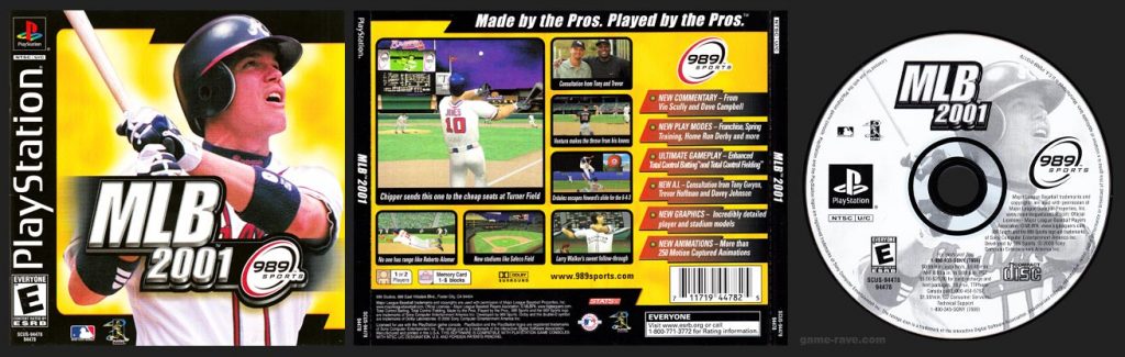 PSX PlayStation MLB 2001 Black label Retail Release