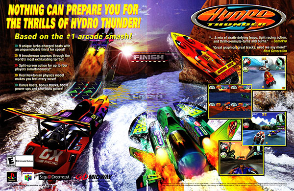 PSX Magazine Ad Hydro Thunder 2-Page