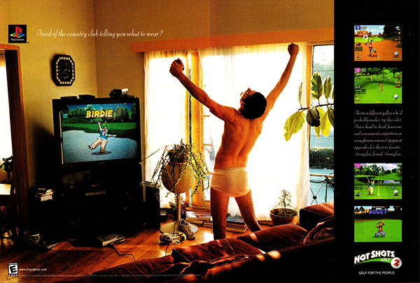PSX PlayStation Hot Shots Golf 2 2-Page Magazine Ad