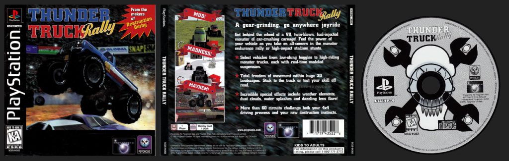 PSX PlayStation Thunder Truck Rally Black Label Single Ring Release