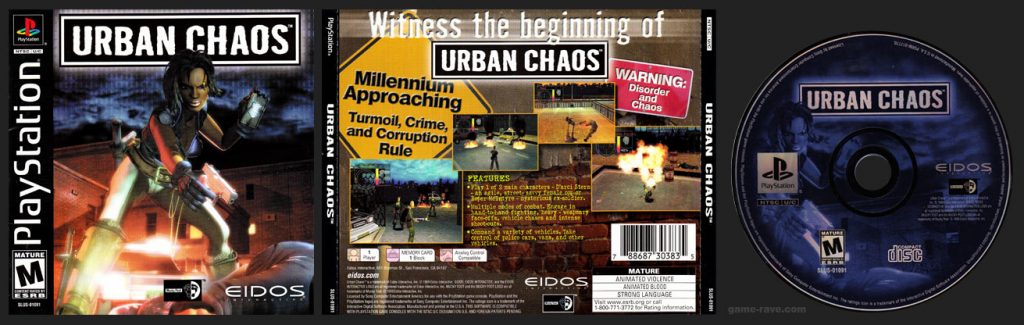 PSX PlayStation Urban Chaos Black Label Retail Release