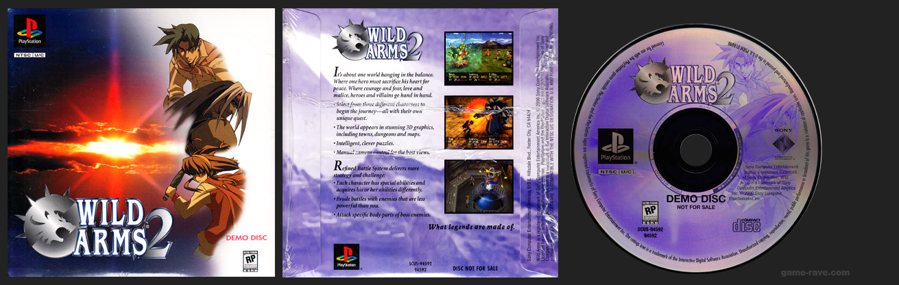PlayStation Wild Arms 2 Demo Disc