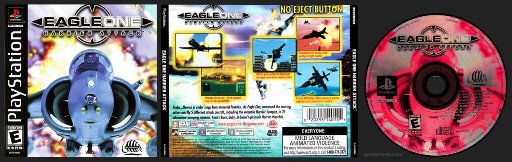 PSX PlayStation Eagle One Harrier Attack Black Label Retail Release