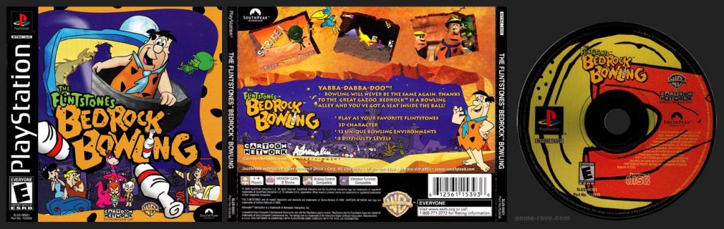 PSX PlayStation Flintstones: Bedrock Bowling Black Label Retail Release