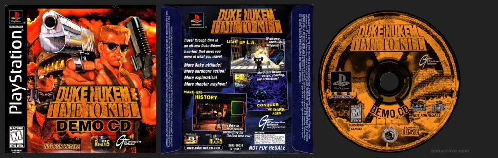 PSX PlayStation Duke Nukem Time To Kill - Demo CD