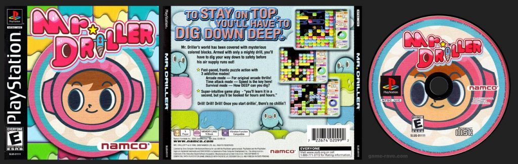 PlayStation Mr. Driller Retail Release