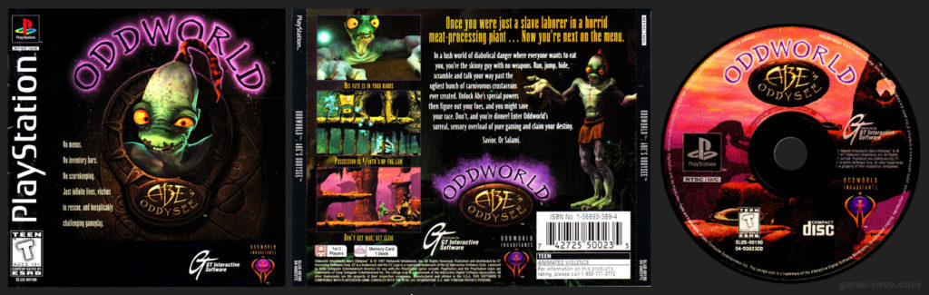 PSX Oddworld Abes Oddysee Black Label Rev 1 Release