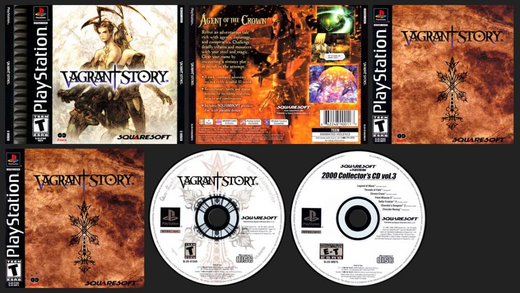 PSX PlayStation Vagrant Story Canadian Release with French Manual