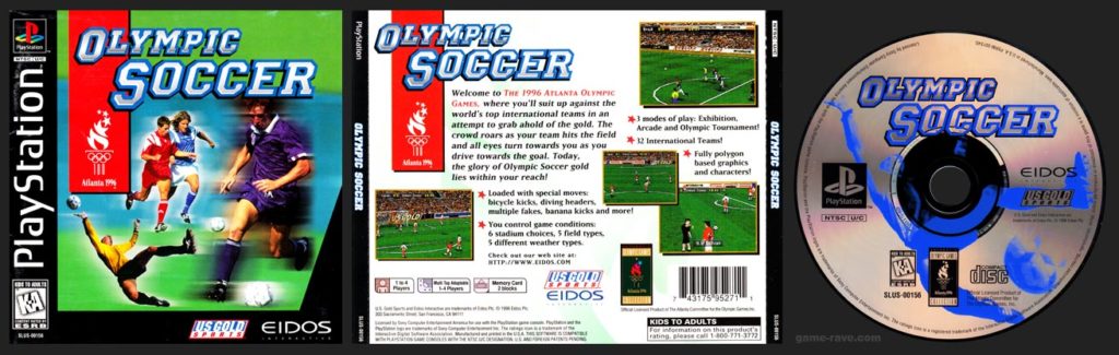 Olympic Soccer - game-rave.com - Every PlayStation Soccer Game