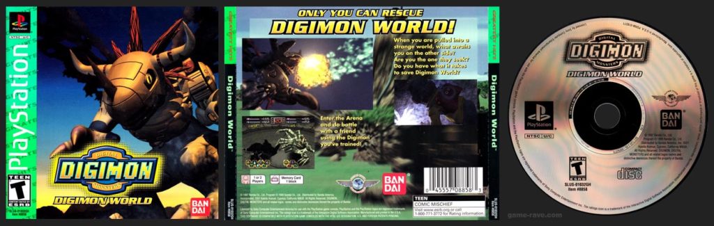 PSX PlayStation Digimon World Greatest Hits Retail Release