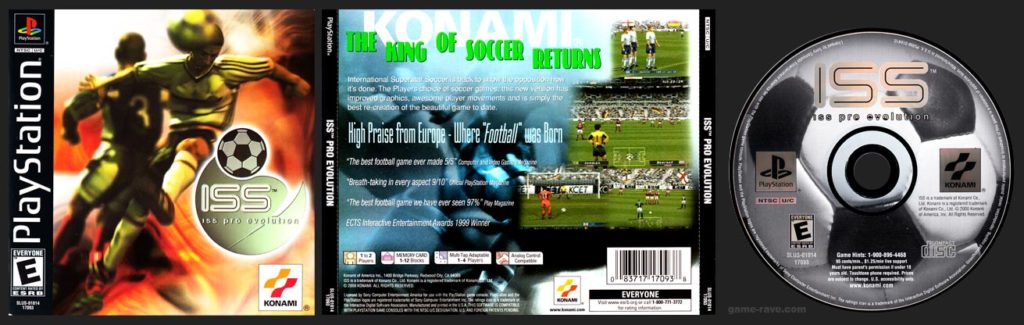 PSX PlayStation International Superstar Soccer Pro Evolution Black Label Retail Release