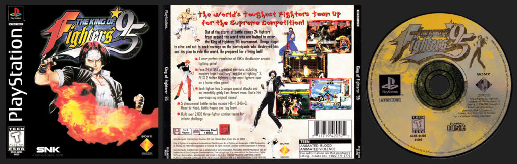 PSX PlayStation The King of Fighters '95 Black Label Retail Release