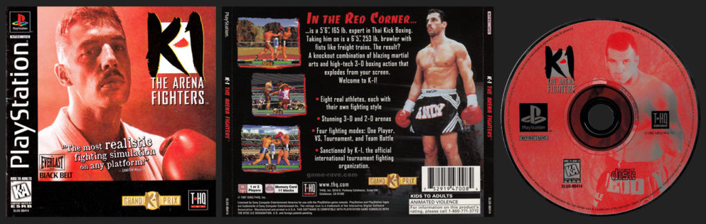 PSX PlayStation K-1 The Arena Fighters Black Label Retail Release