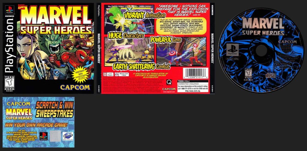 PSX PlayStation Marvel Super Heroes Sweepstakes Variant