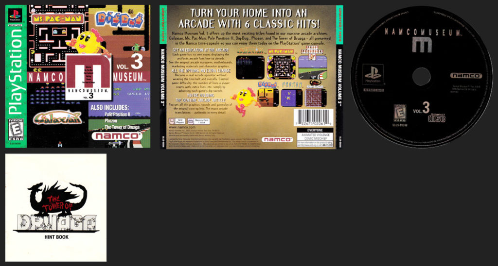 PSX PLayStation Namco Museum Volume 3 - M