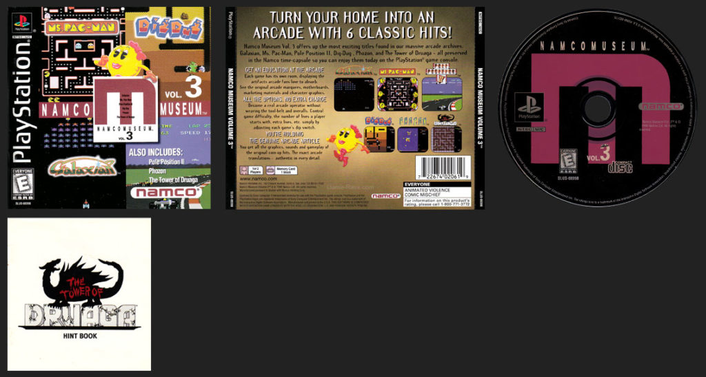 PSX PlayStation Namco Museum Volume 3 - M