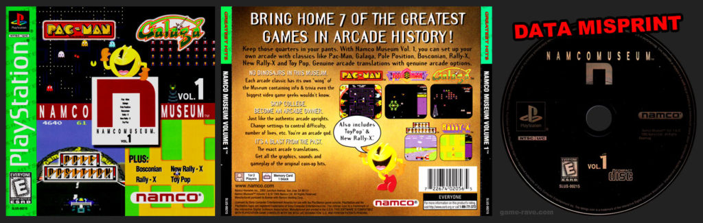 PSX PlayStation Namco Museum Volume 1 - N