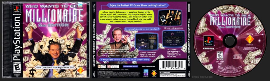 PSX PlayStation Who Wants to Be a Millionaire 2nd Edition No Sweepstakes