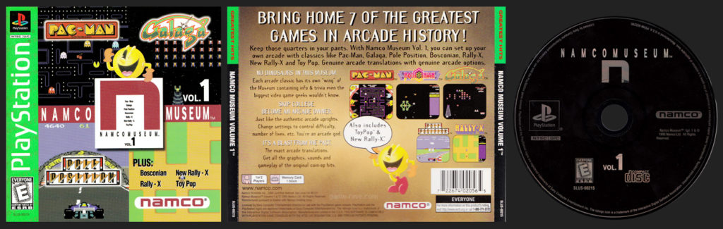 PSX PlayStation Namco Museum Volume 1 - N Greatest Hits