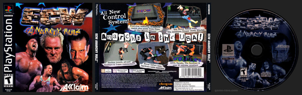 PSX PlayStation ECW Anarchy Rulz