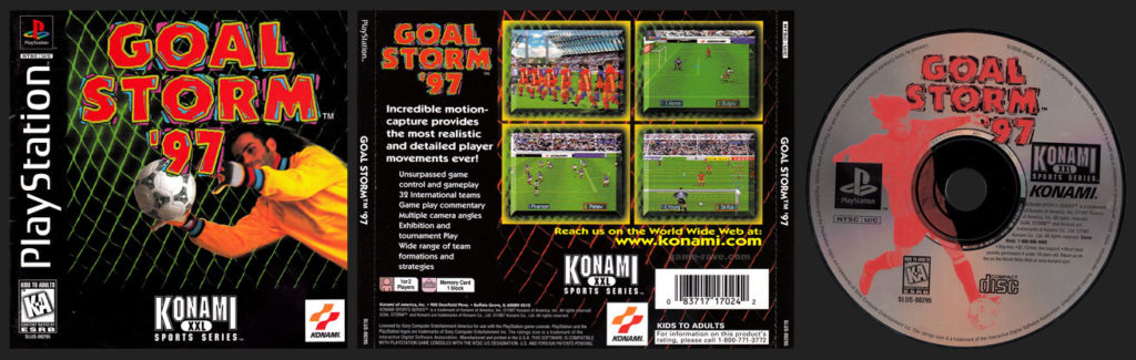 PSX PlayStation Goal Storm '97 Black Label Retail Release
