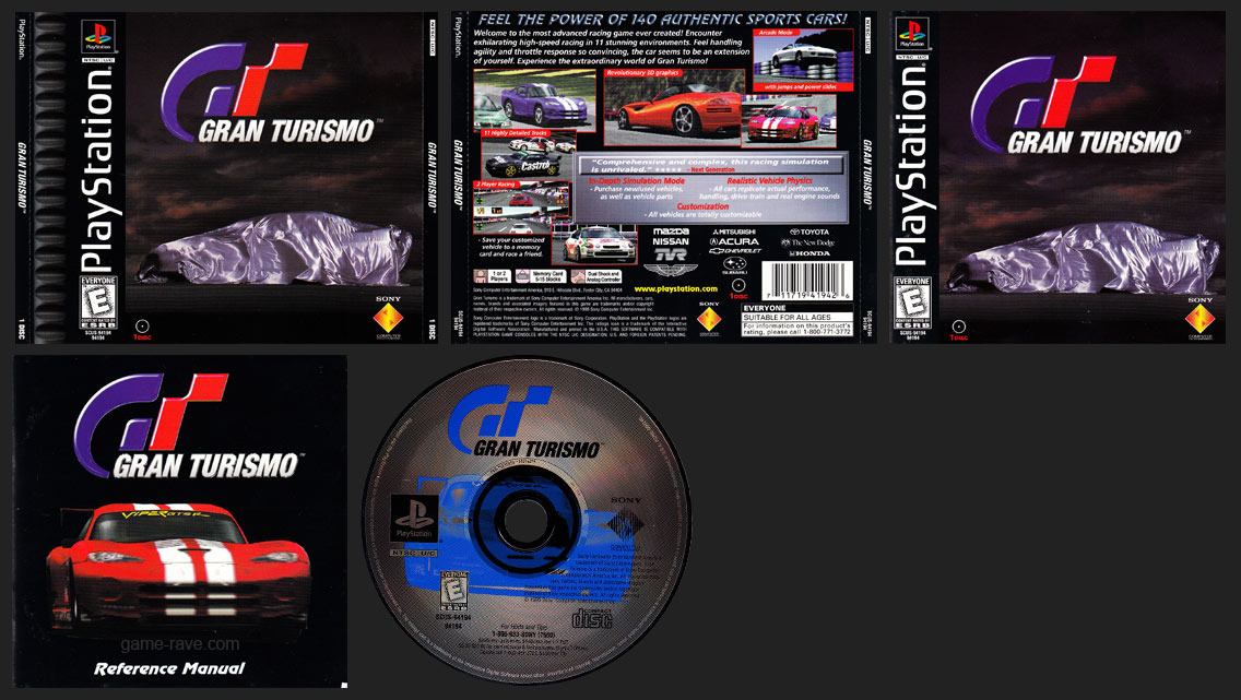 PSX PlayStation Gran Turismo Black Label Retail Release