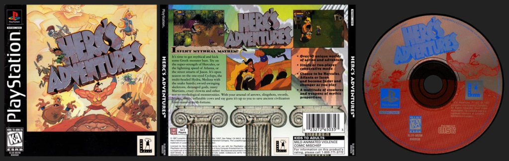 PSX PlayStation Herc's Adventures Black Label Retail Release