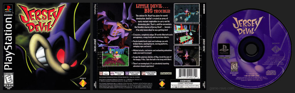 PSX PlayStation Jersey Devil Black Label Retail Release