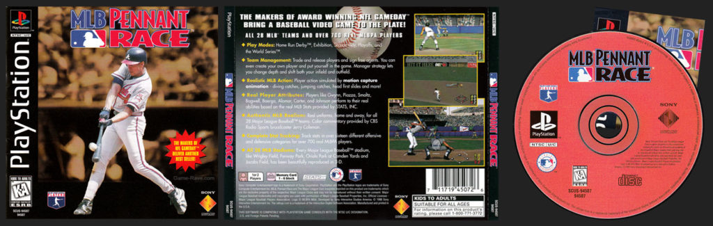 PSX PlayStation MLB Pennant Race Black Label Retail Release