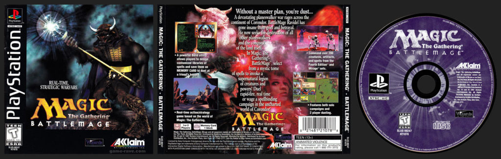 PSX PlayStation Magic: The Gathering – Battlemage Black Label Retail Release