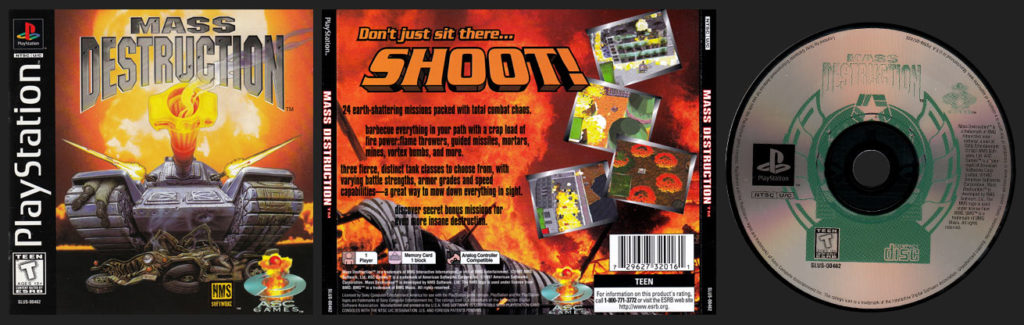 PSX PlayStation Mass Destruction Black Label Retail Release