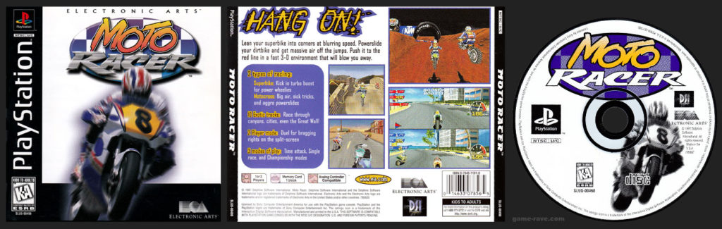 PSX PlayStation Moto Racer Black Label Retail Release