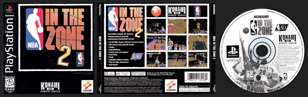 PSX PlayStation NBA In The Zone 2 Black Label Retail Release