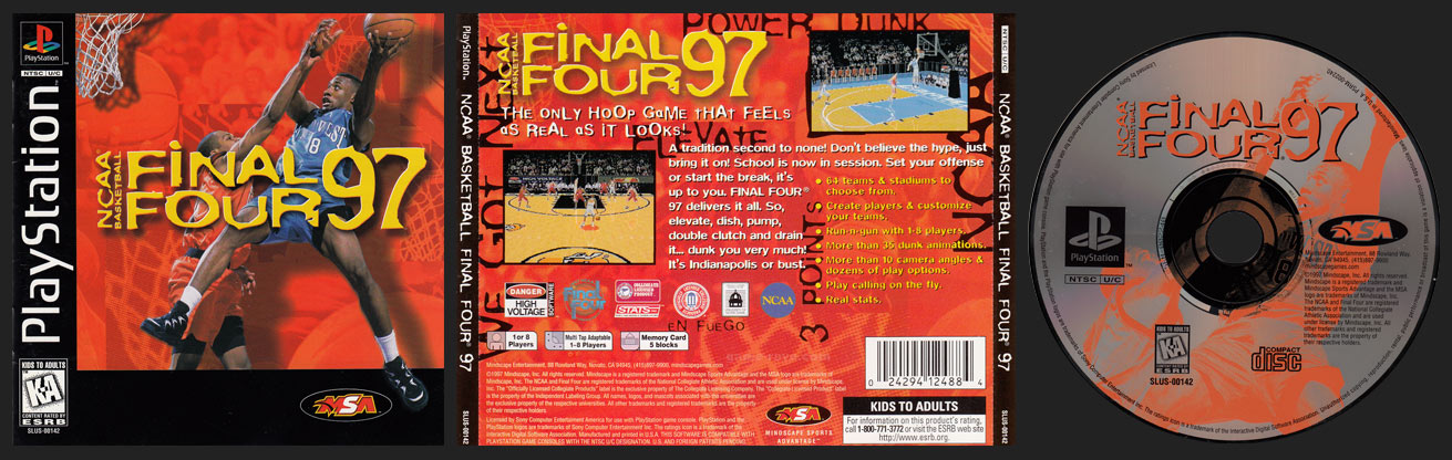 PSX PlayStation NCAA Final Four 97