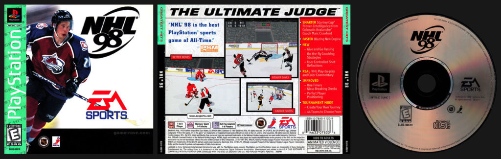 PSX PlayStation NHL 98 Greatest Hits