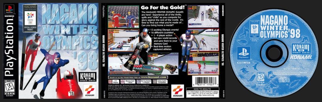 PSX PlayStation Nagano Winter Olympics '98 Black Label Retail Release