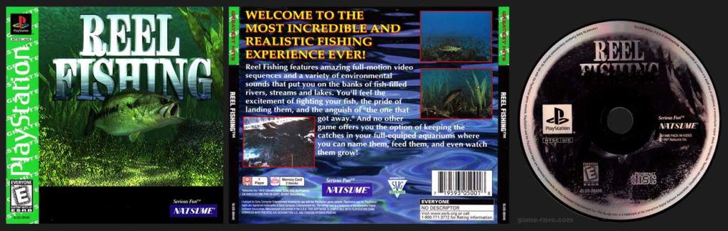 PSX PlayStation Reel Fishing Greatest Hits Darker Print Variant